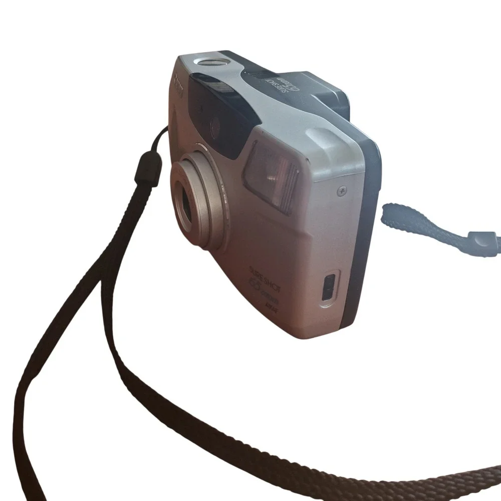 Canon Sure Shot 65 Zoom 35mm Film Camera Silver 38-65mm Lens with Strap WORKS - Picture 3 of 13